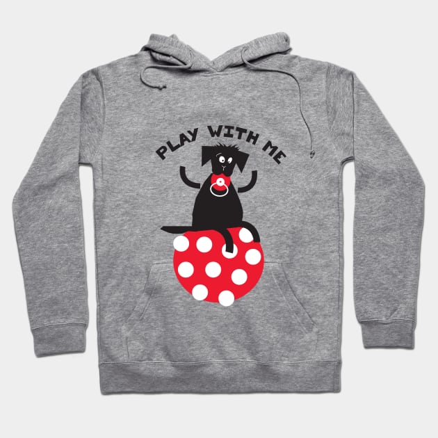 Play with Me Labrador Hoodie by Robin Studio